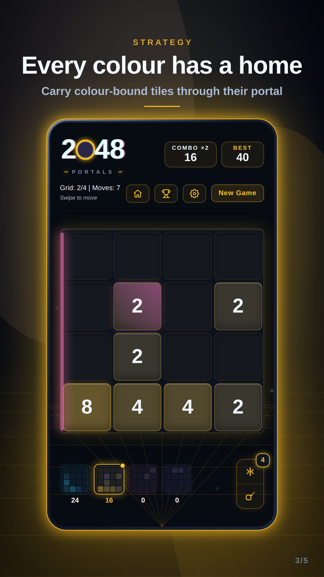 2048 Portals gameplay