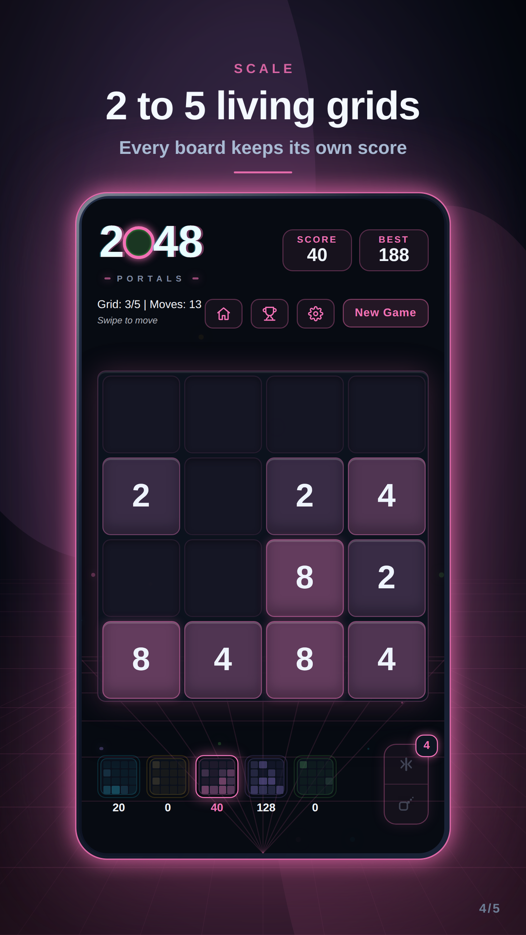 2048 Portals gameplay